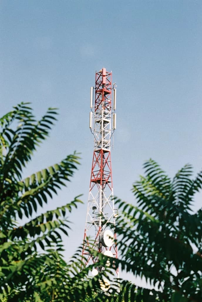 Telecommunications tower background for TPM Implementation
